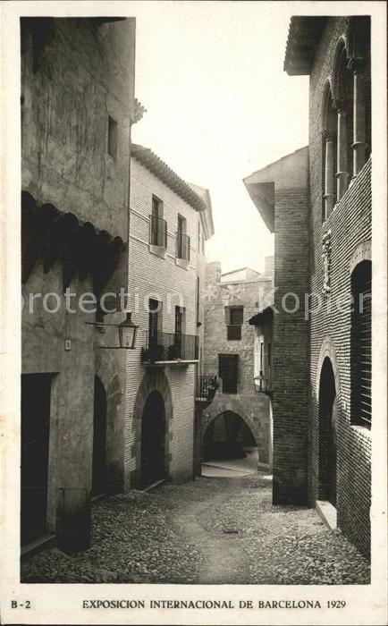 11945495 Barcelona Cataluna Exposicion Internacional de 1929 Pueblo Espanol Baja