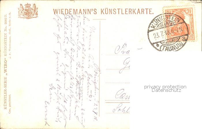 12149848 Verlag Wiedemann WIRO Nr. 2082 B Koenigstein Taunus Ruine Grand-Hotel