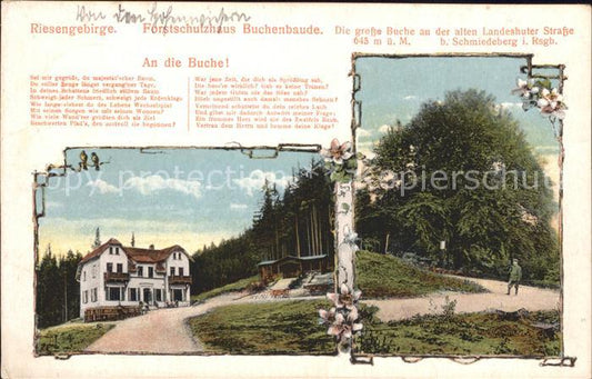 12163663 Schmiedeberg Riesengebirge Niederschlesien Forsthaus Buchenbaude