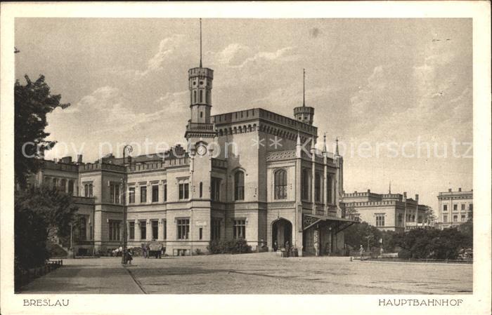 12186876 Breslau Niederschlesien Hauptbahnhof