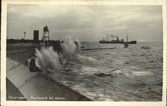 11319991 Vlissingen Boulevard navire de tempête