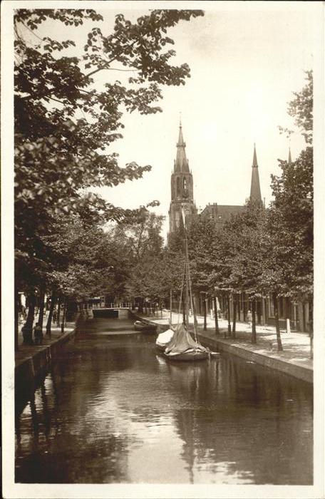 11320008 Delft Turfmarkt Toren Kerk Burgwal