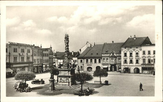 11321862 Wischau Czech Republic Market Square Monument Field Post