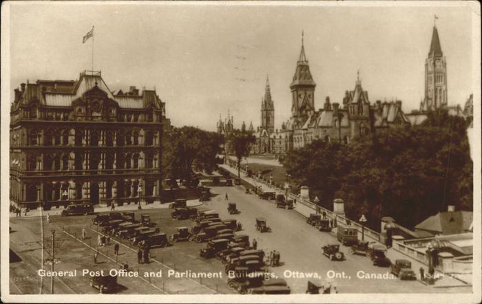 11321878 Ottawa Ontario General Post Office Parliament Buildings Church