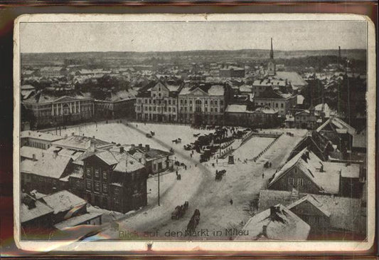 11325137 Mitau View of the market Feldpost