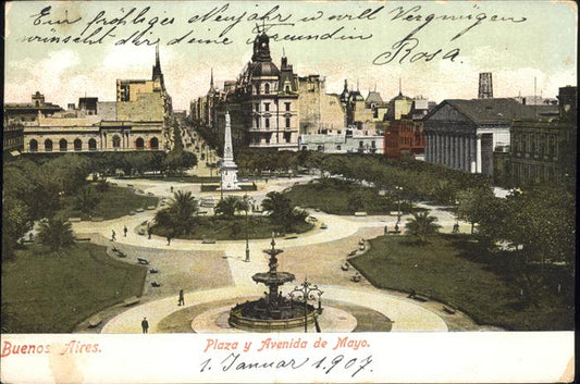 11388671 Buenos Aires Plaza and Avenida de Mayo