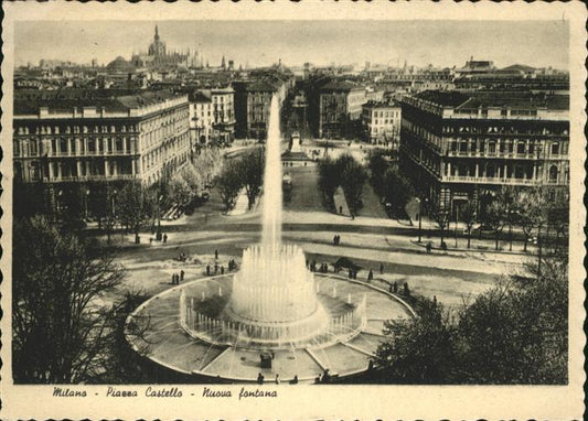 11490939 Milano Piazza Castello Nuova fontana