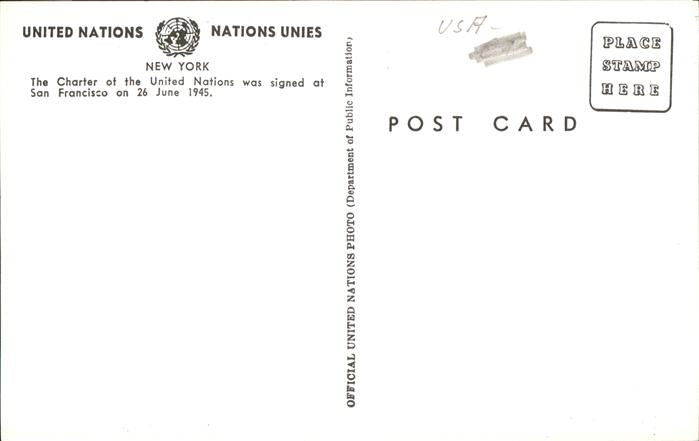 11491372 San Francisco Californie Nations Unies Signature de l'ONU