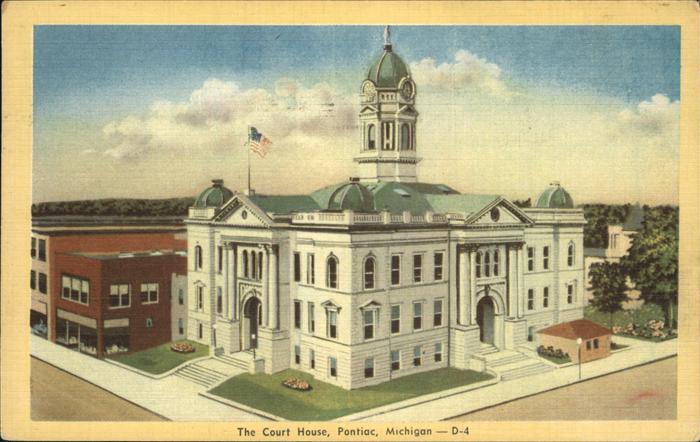 11491492 Pontiac Michigan The Court House Flag