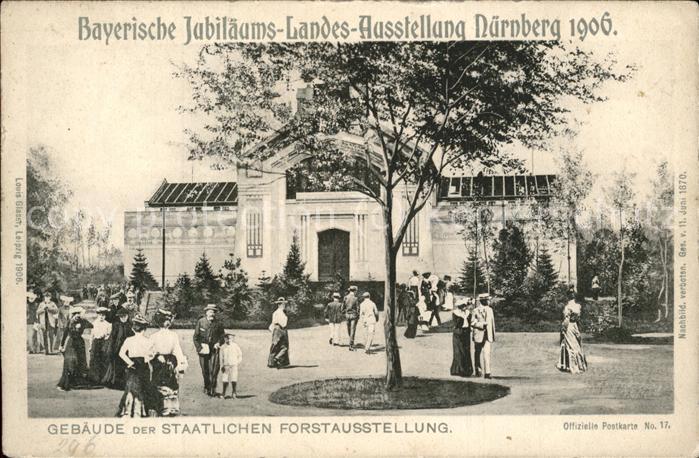 11531313 Exposition Bayr Landes Nuernberg 1906 Bâtiment du département national des forêts