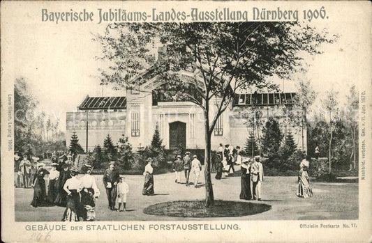 11531313 Exposition Bayr Landes Nuernberg 1906 Bâtiment du département national des forêts