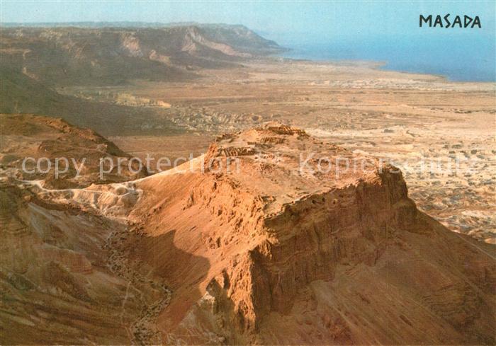 73517077 Masada Fliegeraufnahme Felsen