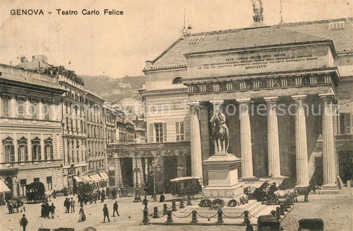 73523339 Genova Genua Liguria Teatro Carlo Felice Monumento