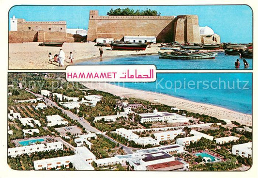 73522407 Hammamet Strand Festung Fliegeraufnahme