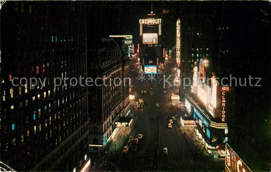 73550561 New York City Times Square at night