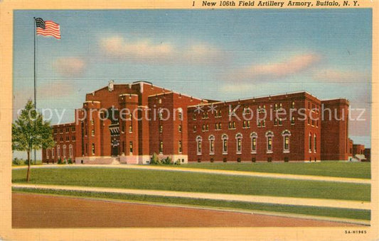 73557492 Buffalo New York New 106th Field Artillery Armory Illustration