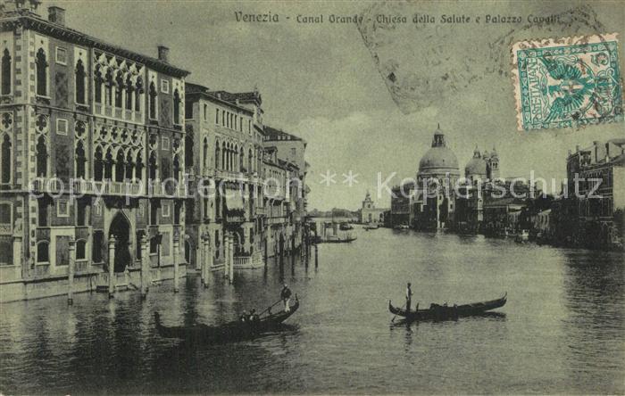 73562296 Venezia Venedig Canal Grande Chiesa della Salute e Palazzo Cavalli