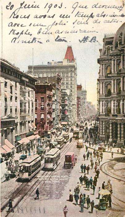 73562711 New York City Broadway from the Astor House