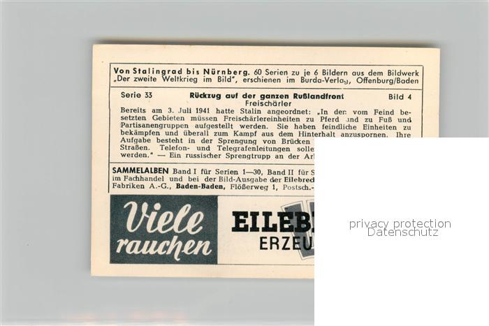 73578514 Militaria Deutschland WK2 Von Stalingrad bis N?rnberg R?ckzug auf der g