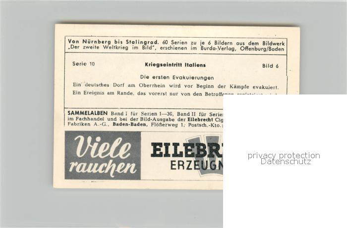 73579188 Militaria Deutschland WK2 Von N?rnberg bis Stalingrad Kriegseintritt It