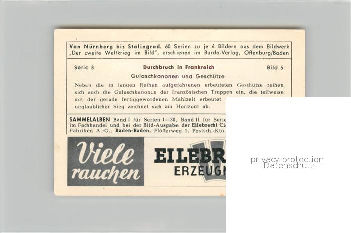 73579201 Militaria Deutschland WK2 Von N?rnberg bis Stalingrad Durchbruch in Fra