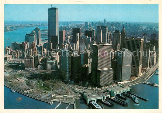 73580737 Manhattan New York Fliegeraufnahme Bustling lower