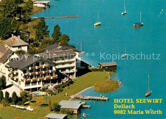 73587360 Maria W?rth W?rthersee Hotel Seewirt Fliegeraufnahme