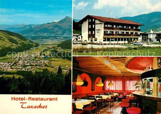 73587265 Kirchberg Tirol Fliegeraufnahme Hotel Taxacher Bar Restaurant