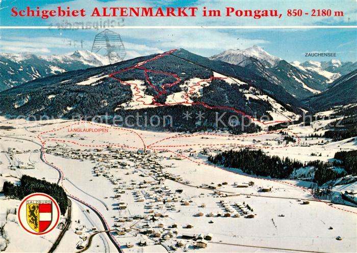 73587432 Altenmarkt Pongau Fliegeraufnahme mit Schischaukel Radstadt