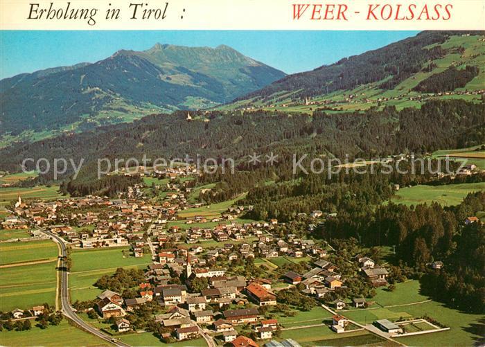 73588376 Weer Tirol Fliegeraufnahme mit Kellerjoch