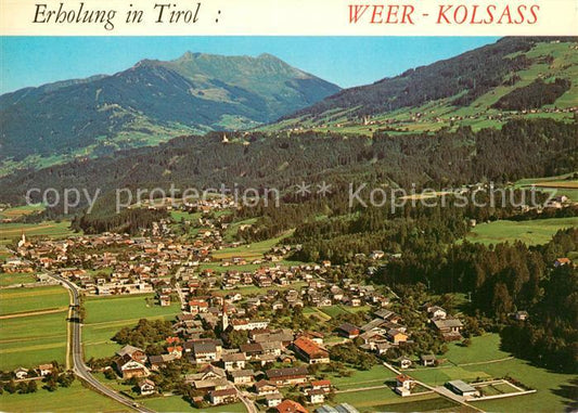 73588376 Weer Tirol Fliegeraufnahme mit Kellerjoch