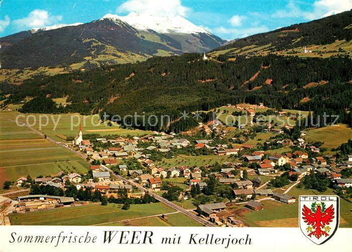 73588388 Weer Tirol Fliegeraufnahme mit Kellerjoch