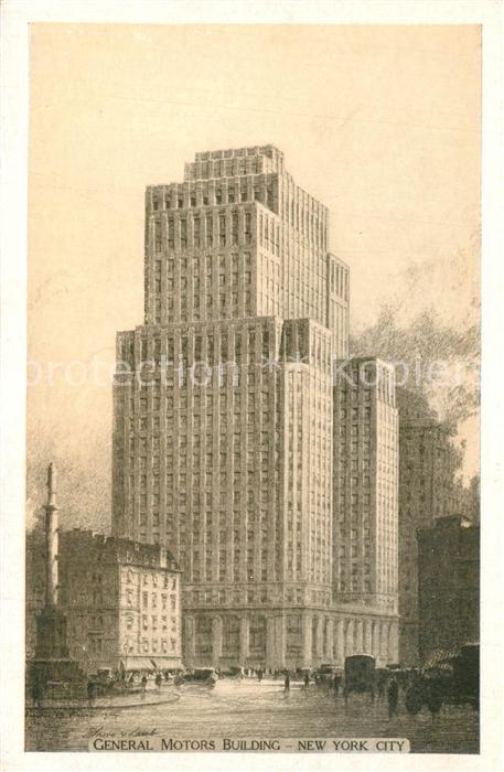 73588787 New York City General Motors Building Illustration