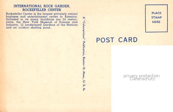 73588798 New York City Rockefeller Center International Rock Garden Gardens of t