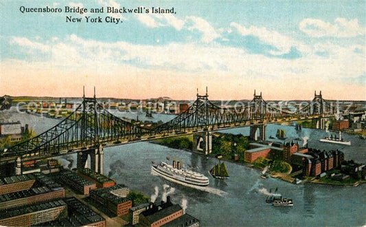 73588854 New York City Queensboro Bridge and Blackwell's Island