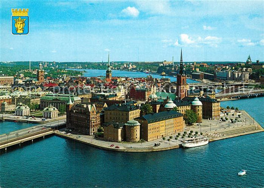 73588907 Stockholm Riddarholmen Fliegeraufnahme