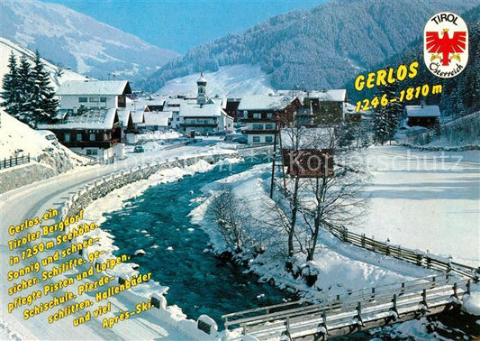 73589001 Gerlos Winterpanorama Alpen Fliegeraufnahme