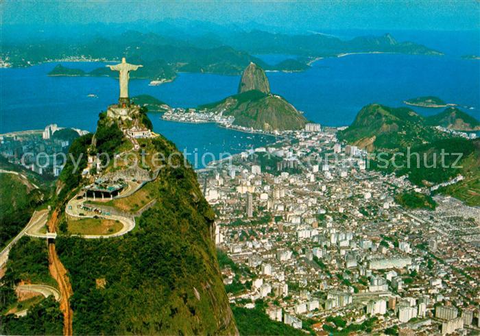 73590958 Rio de Janeiro Photographie aérienne Baie de Corcovado Guanabara