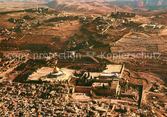 73591086 Jérusalem Yerushalayim Photographie aérienne de la vieille ville