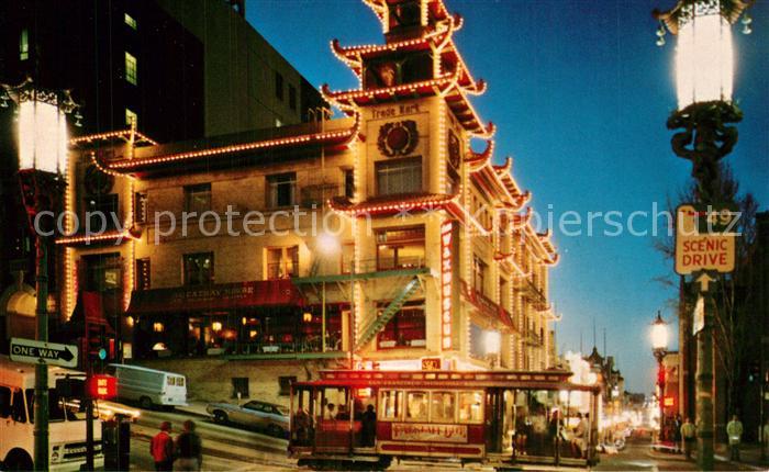 73589949 San Francisco California Chinatown at night