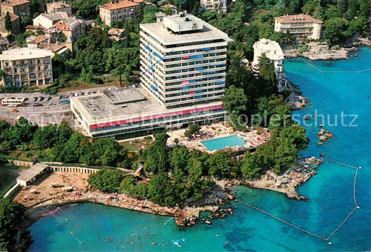 73590055 Opatija Abbazia Hotel an der Kueste Fliegeraufnahme