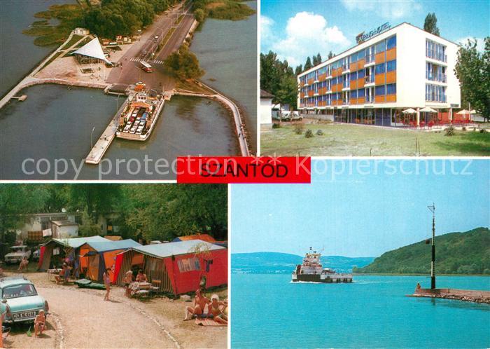 73590073 Szantod Hotel Campingplatz Hafen Faehre Fliegeraufnahme