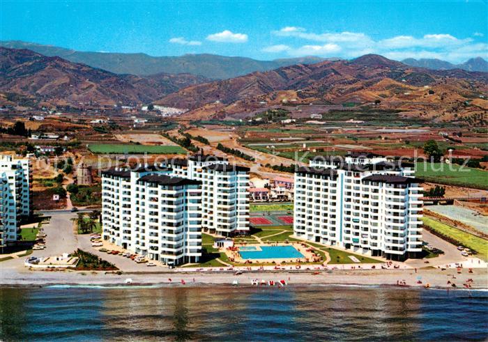 73590308 Algarrobo Centro Internacional Hotels Strand Berge Fliegeraufnahme