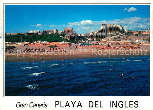 73591718 Playa del Ingles Panorama Strand Hotels Ferienanlagen Fliegeraufnahme