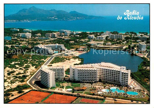 73591720 Bahia de Alcudia Hotels Ferienanlage Tennis Fliegeraufnahme