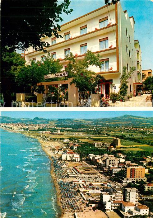 73592218 Misano Adriatico Fliegeraufnahme Strand Hotel Vanni