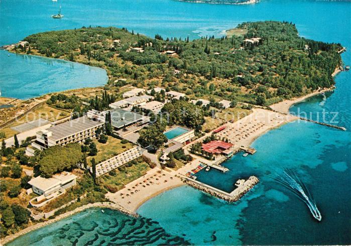 73595467 Corfu Korfu Hotel Kontokali Beach Fliegeraufnahme