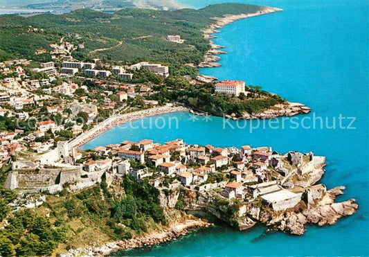 73595769 Ulcinj Fliegeraufnahme mit Strand