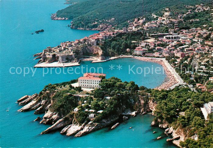 73595770 Ulcinj Fliegeraufnahme mit Strand