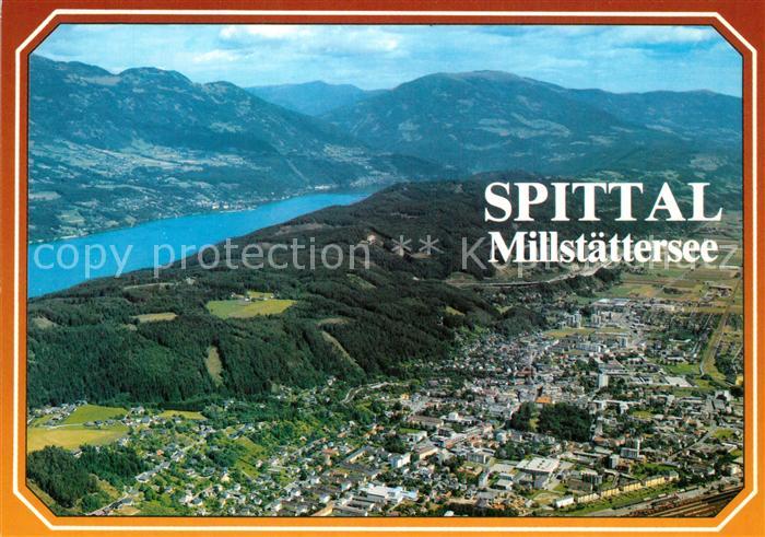 73596979 Spittal Drau Fliegeraufnahme mit Millst?tter See